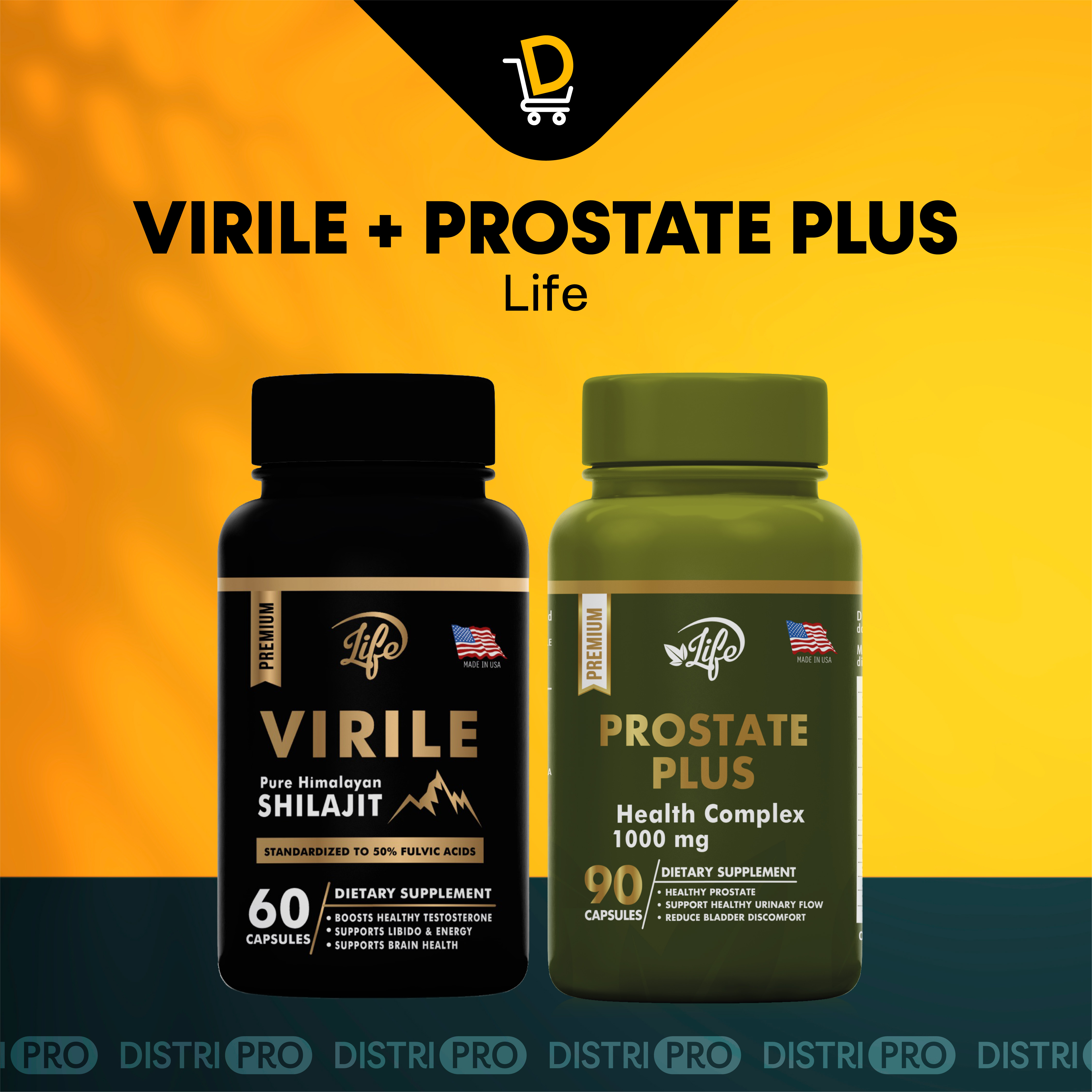 COMBO virile shilajit y Prostate Plus
