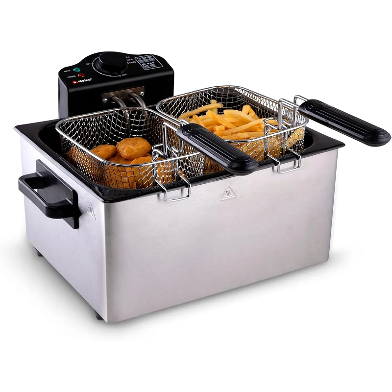 Miniatura 2 de Freidora Doble 5L Acero inoxidable