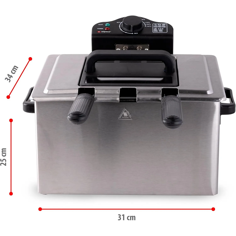 Miniatura 3 de Freidora Doble 5L Acero inoxidable