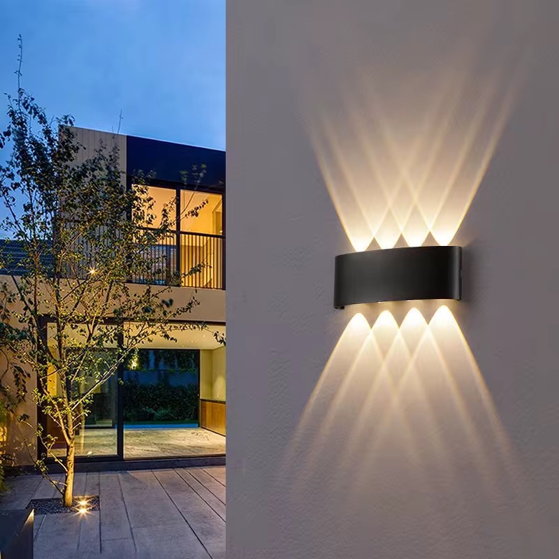 LAMPARA DECORATIVA EXTERIOR 8 LUCES
