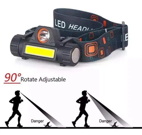 Miniatura 2 de Linterna Minera  Frontal Led Q5 High Pow