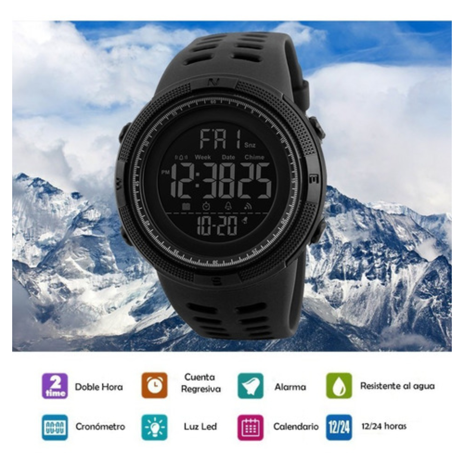 RELOJ DEPORTIVO MULTIFIUNCIONAL PROMO⌚