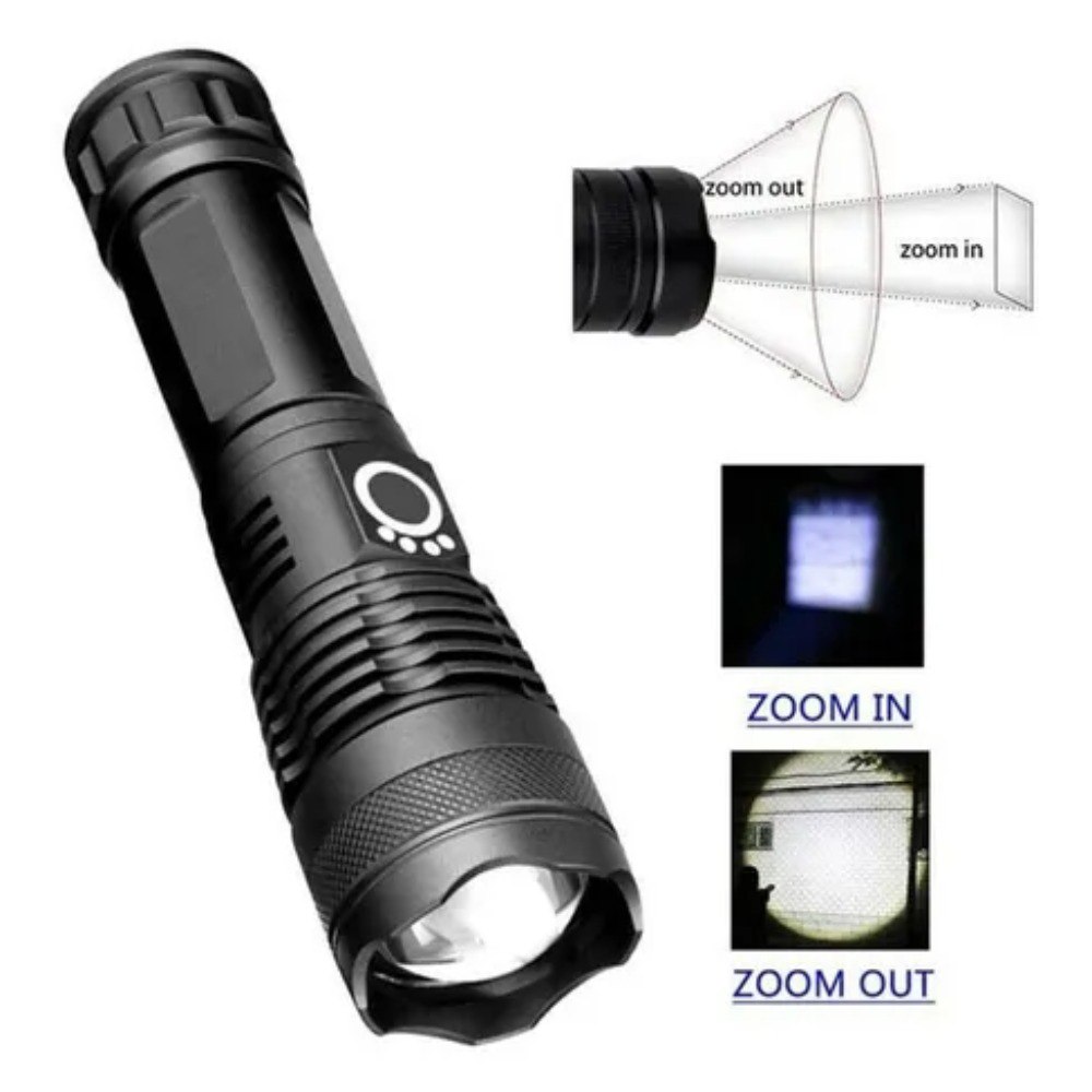 Miniatura 2 de Linterna Tactica Led Recargable Usb  P50