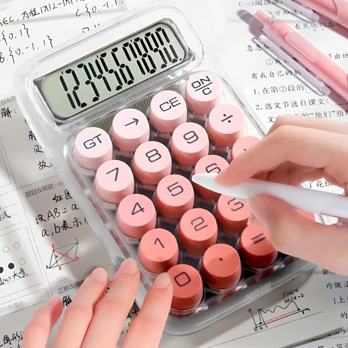 Miniatura 6 de Calculadora Transparente Kawaii B2-25