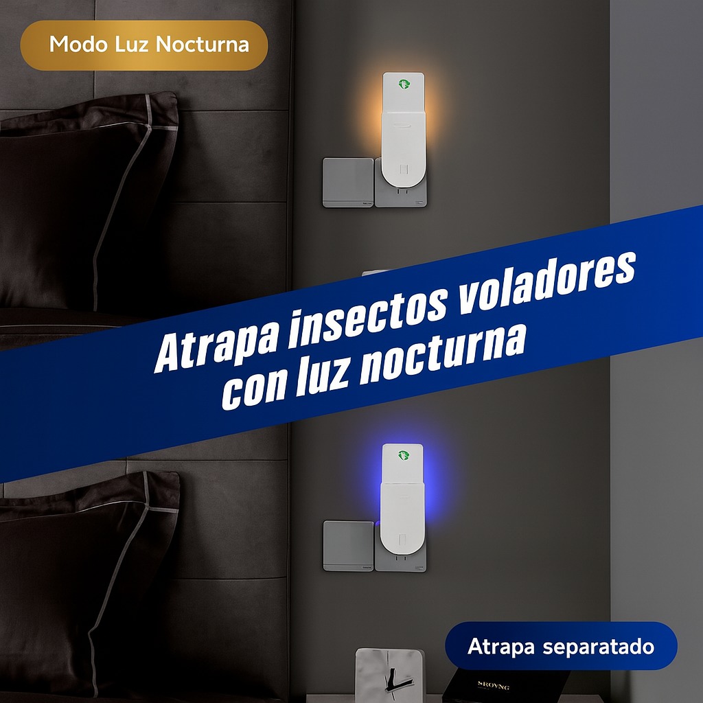 Trampa Para Moscas Enchufable De Interio