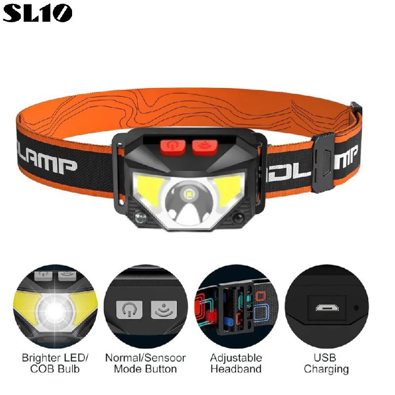Linterna Minera Frontal Led Sensor SL10