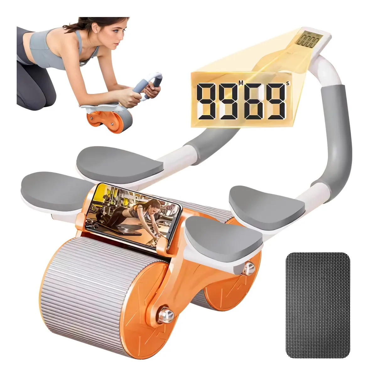 Rodillo Abdominal Con Soporte Para Codo