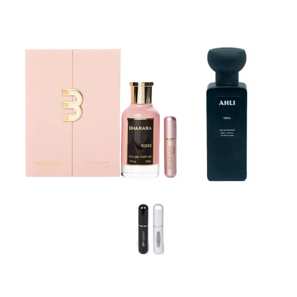 BHARARAROSE ESTUCHE+AHLI VEGA+2 PERFUMER