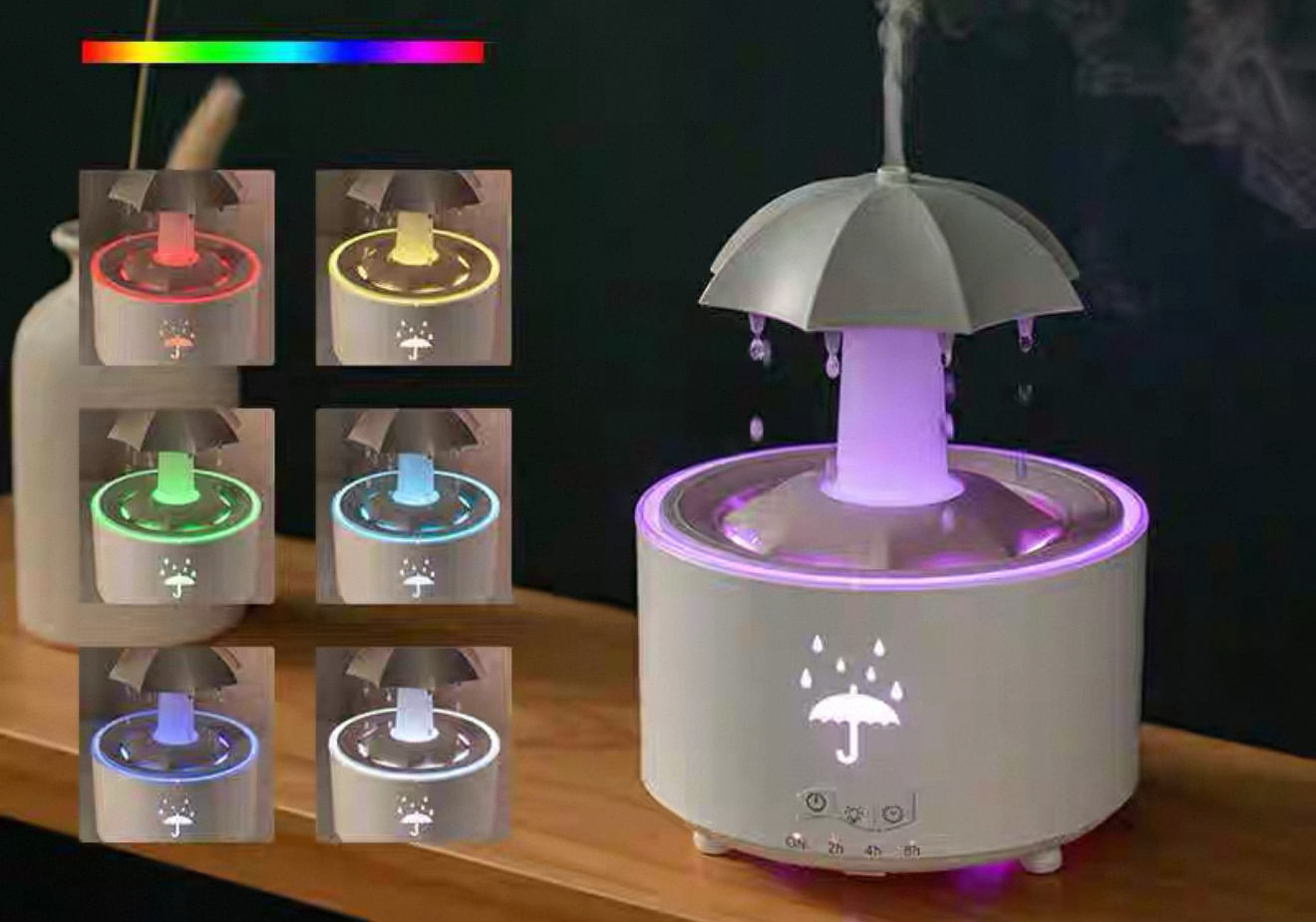 HUMIFICADOR CON FUENTE TIPO SOMBRILLA