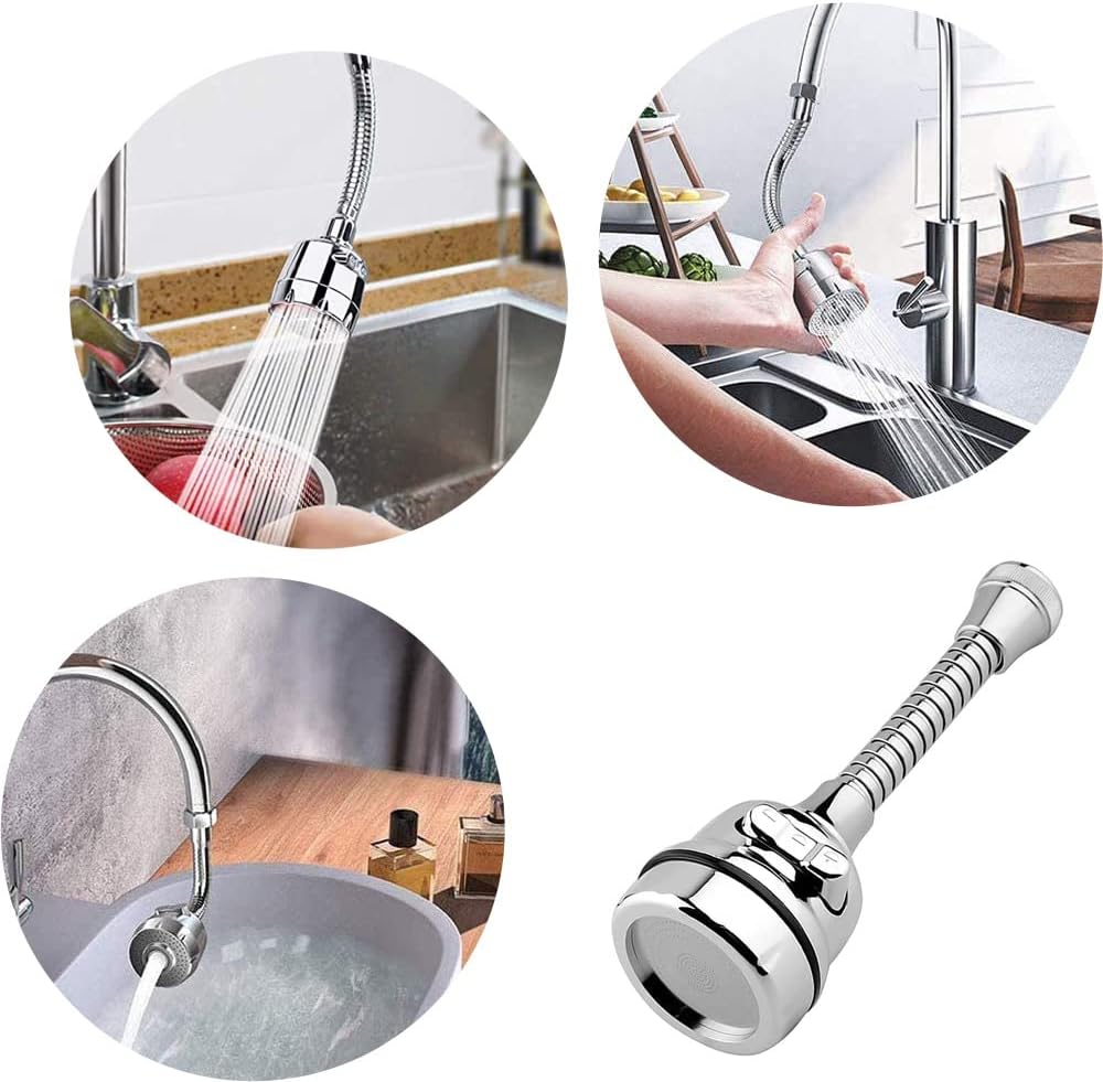 Miniatura 3 de Grifo metálico 360° largo