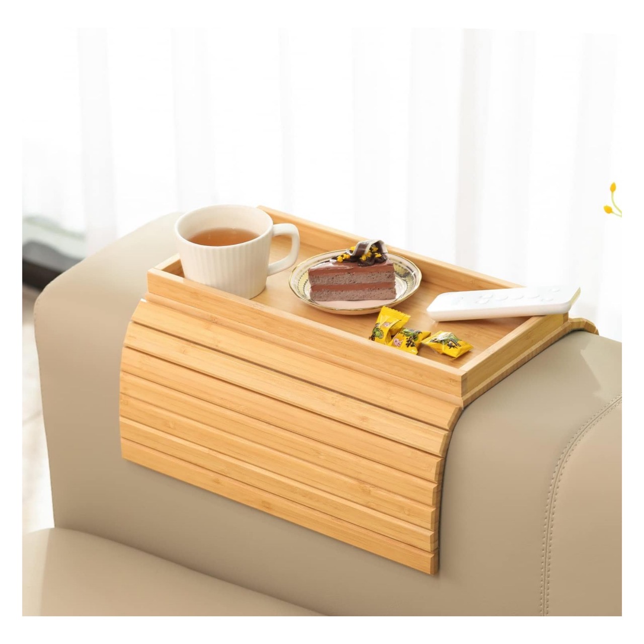 Miniatura 3 de Bandeja De Reposabrazos De Sofá Bambú Ge