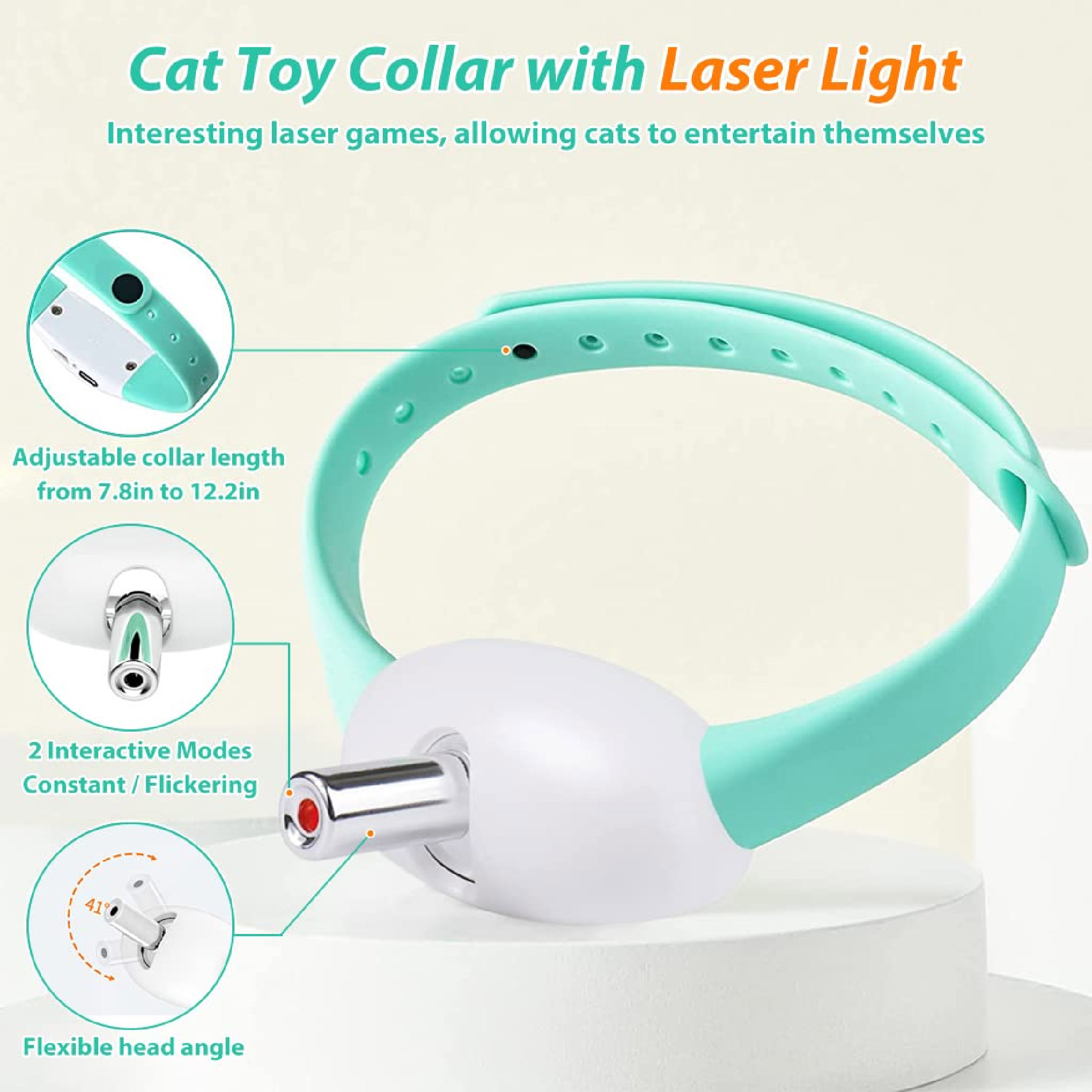 Miniatura 8 de Juguete Collar Puntero Laser Para Gatos