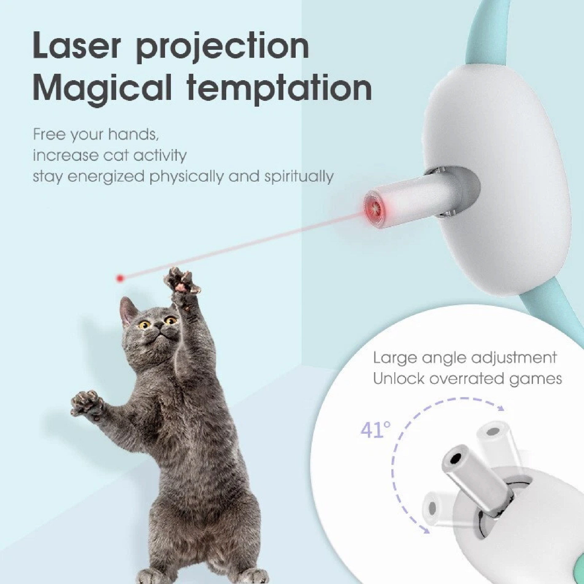 Miniatura 5 de Juguete Collar Puntero Laser Para Gatos