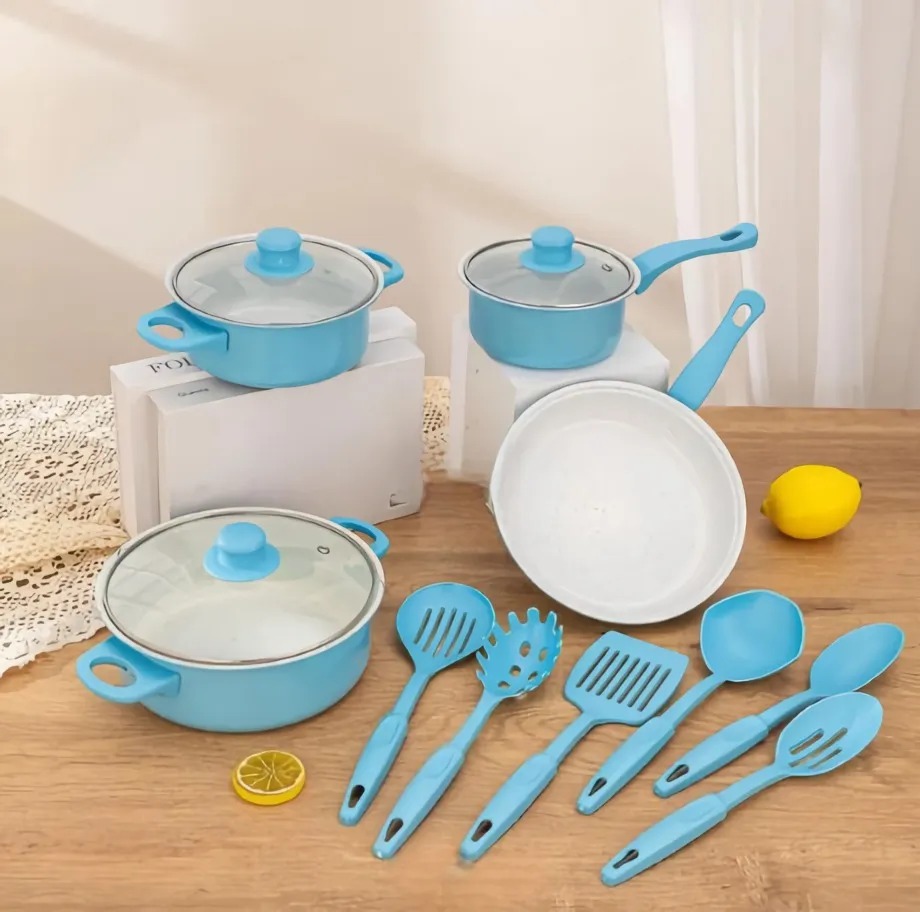 Set Utensilios Cocina 13 Piezas Antiadhe