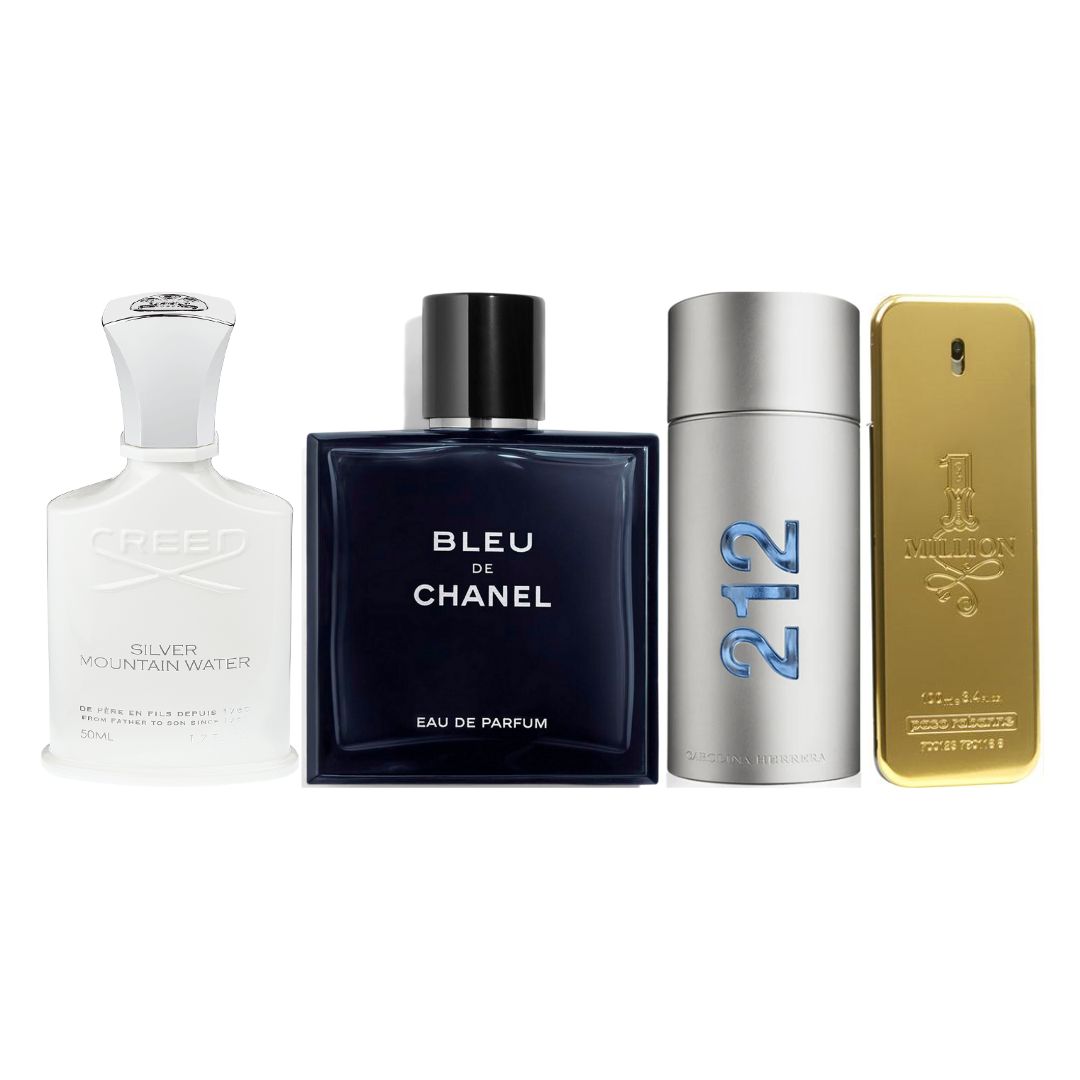 CREEDSILVER+BLEU+212MEN+ONEMILLION