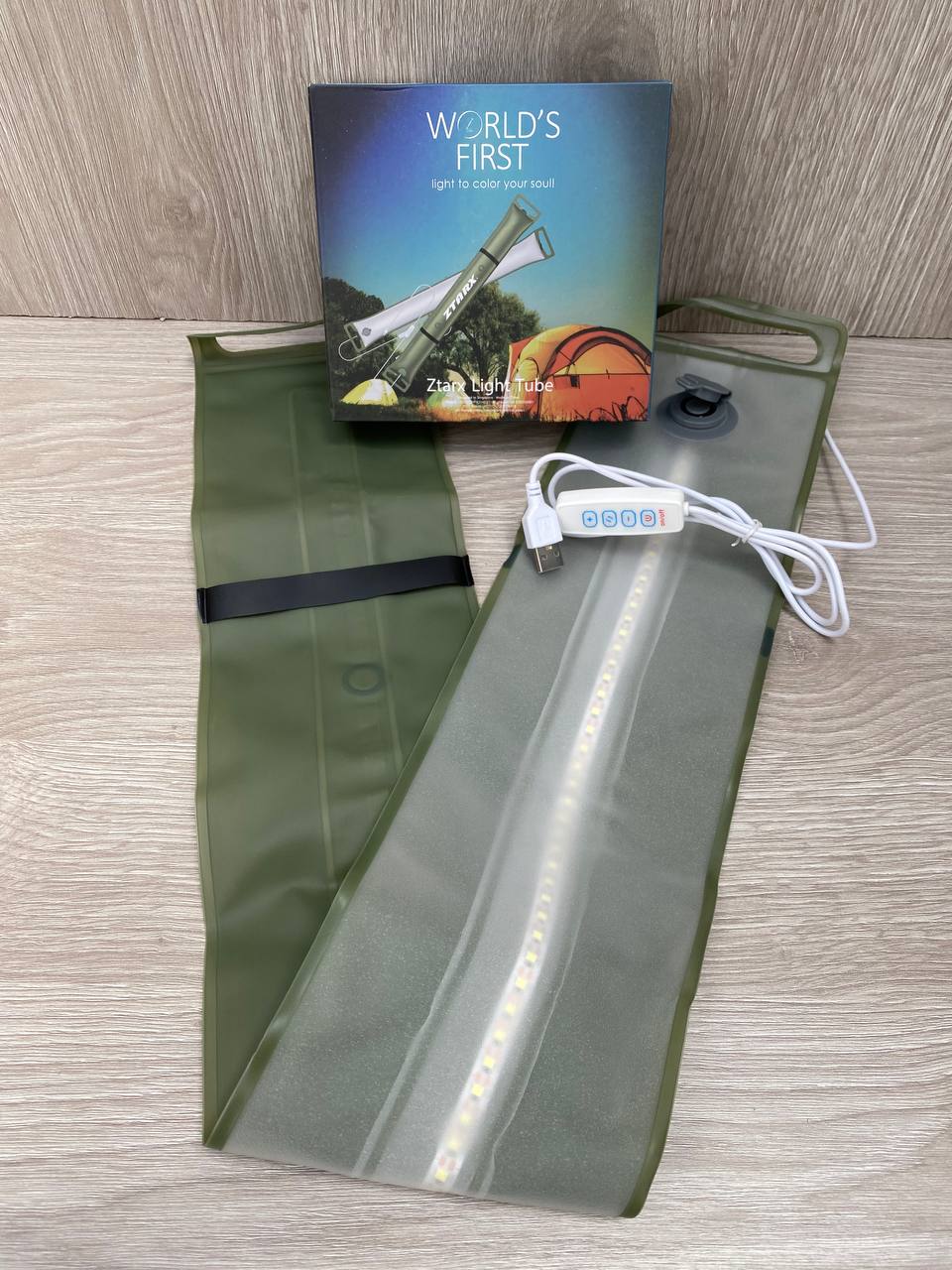 Miniatura 5 de Tubo de Luz Inflable Linterna Expandible