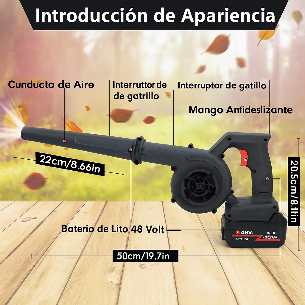 Miniatura 2 de Aspiradora Y Sopladora 2 En 1 Doble Bate