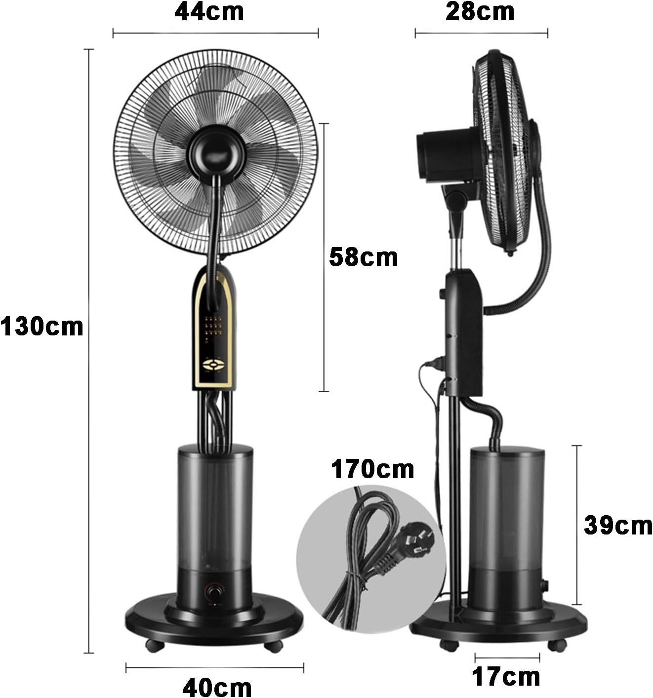 Miniatura 3 de Ventilador Con Aspersion De Agua 16¨