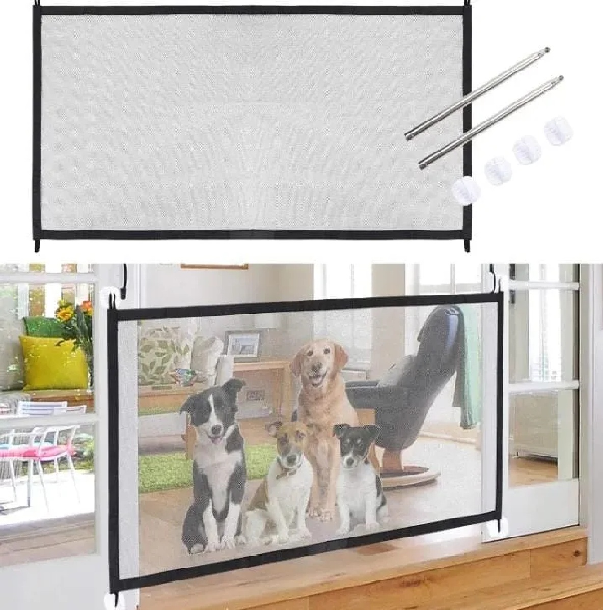 Miniatura 3 de Malla Puerta Protectora Para Mascotas