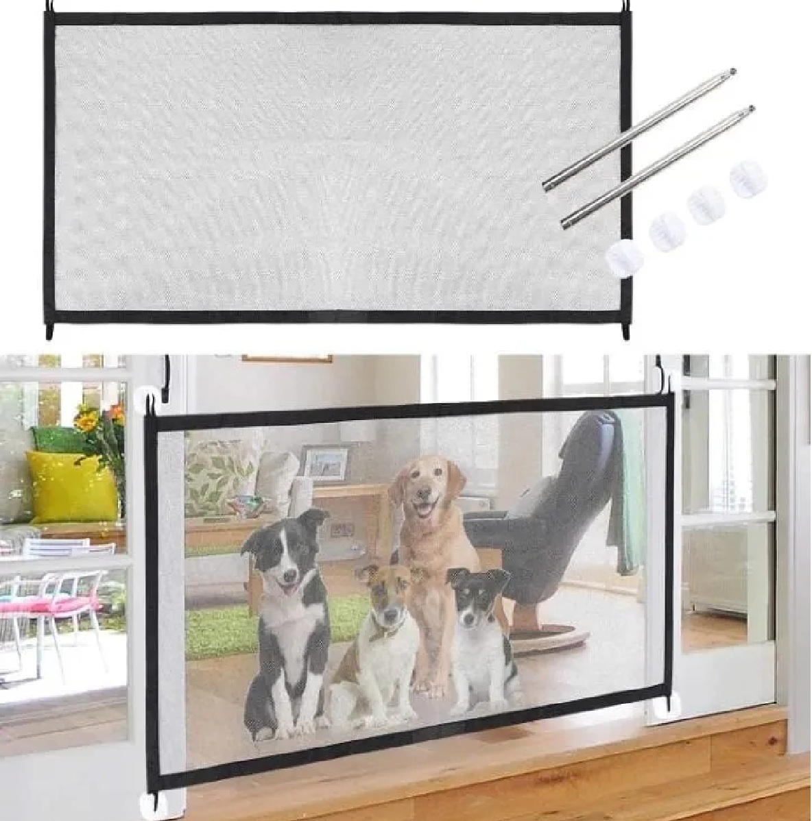 Miniatura 4 de Malla Puerta Protectora Para Mascotas