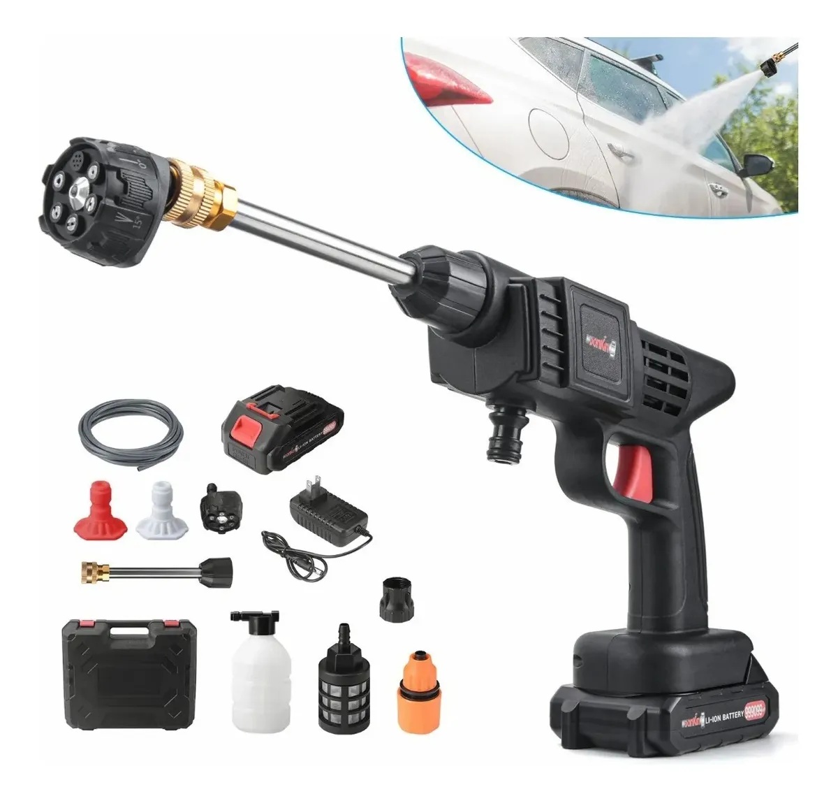 Miniatura 4 de Hidrolavadora 6 BOQUILLAS 48V DOBLE BATE