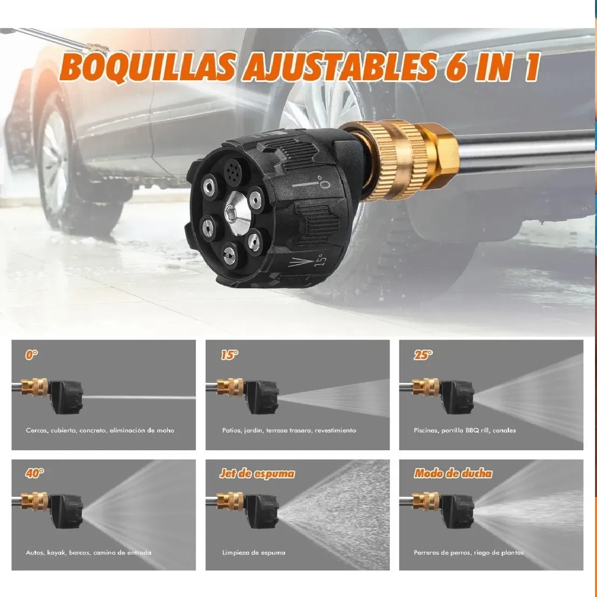 Miniatura 2 de Hidrolavadora 6 BOQUILLAS 48V DOBLE BATE