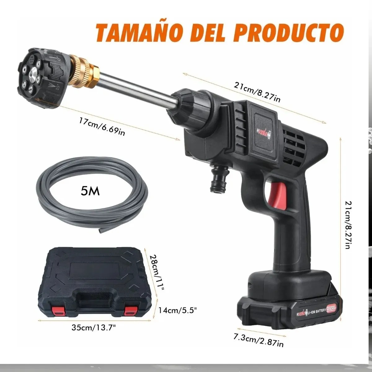 Hidrolavadora 6 BOQUILLAS 48V DOBLE BATE