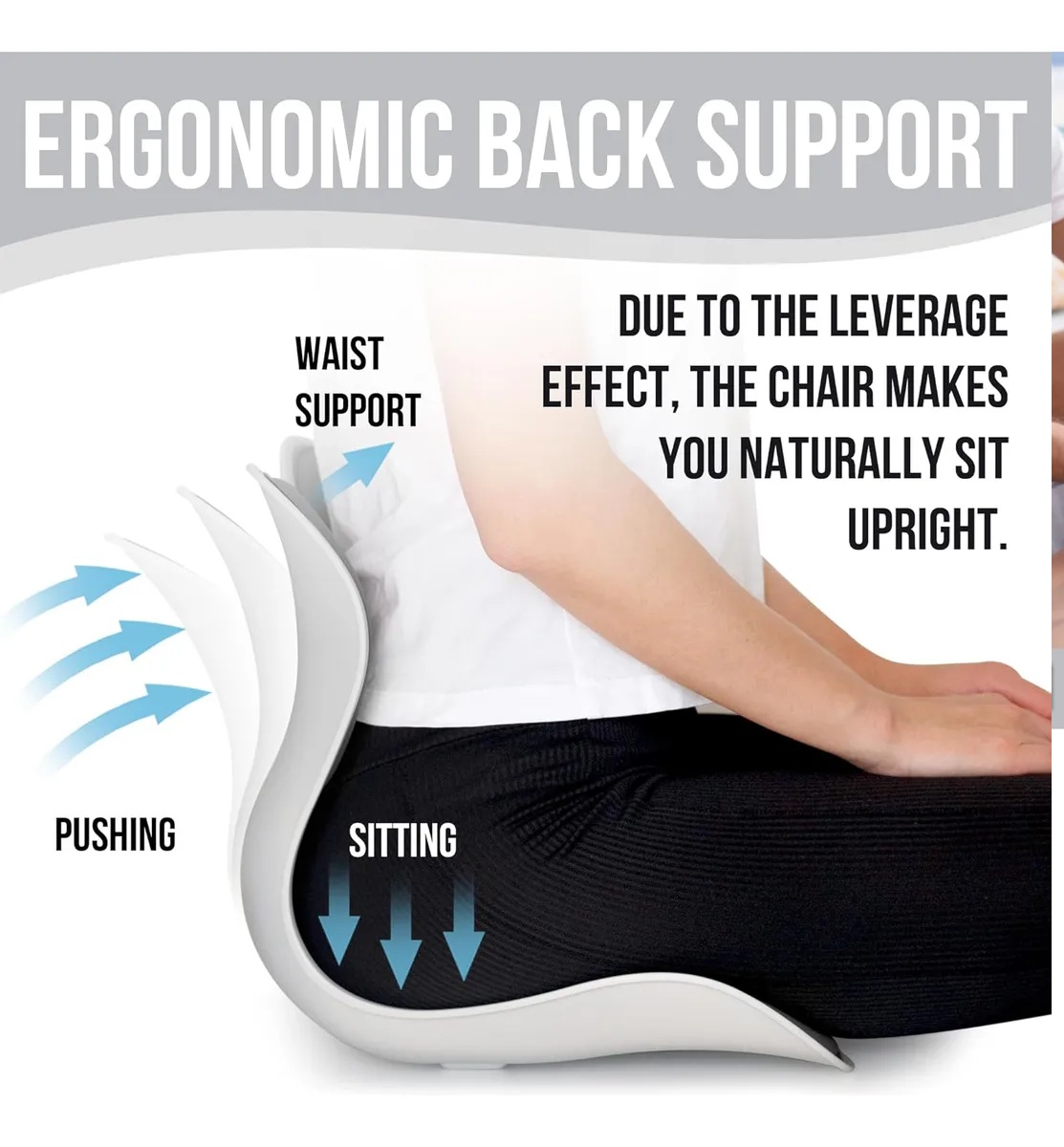 Miniatura 6 de Espaldar Corrector Postura Silla Apoyo