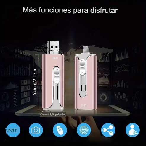 Memoria usb 64gb ligthing USB C