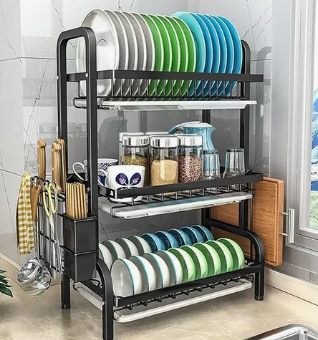 Escurridor Inoxidable Platero 3 Niveles