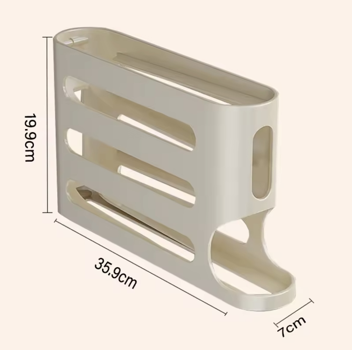 Miniatura 2 de DISPENSADOR HUEVOS NEVERA 4 NIVELES BLAN