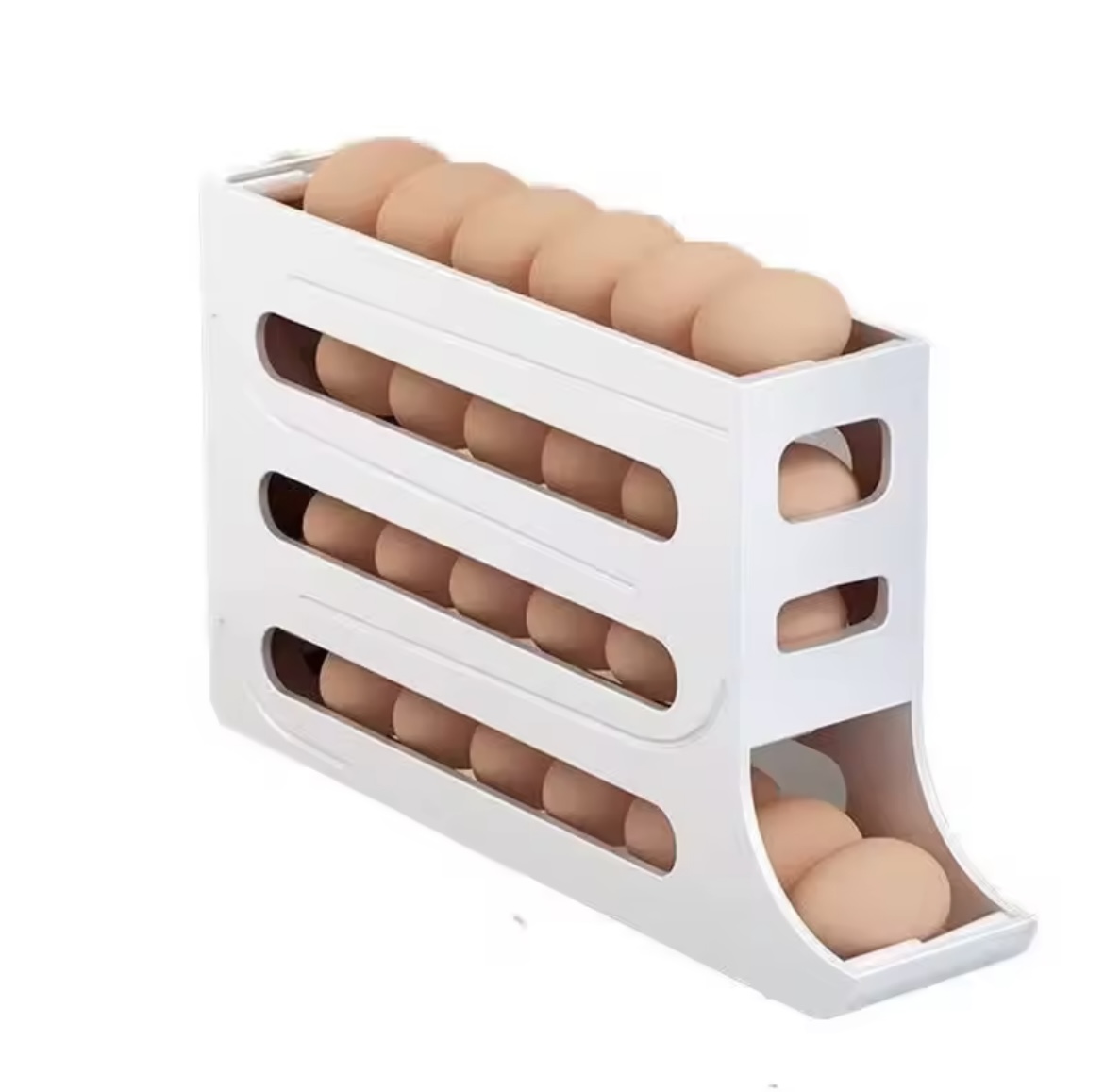 Miniatura 8 de DISPENSADOR HUEVOS NEVERA 4 NIVELES BLAN