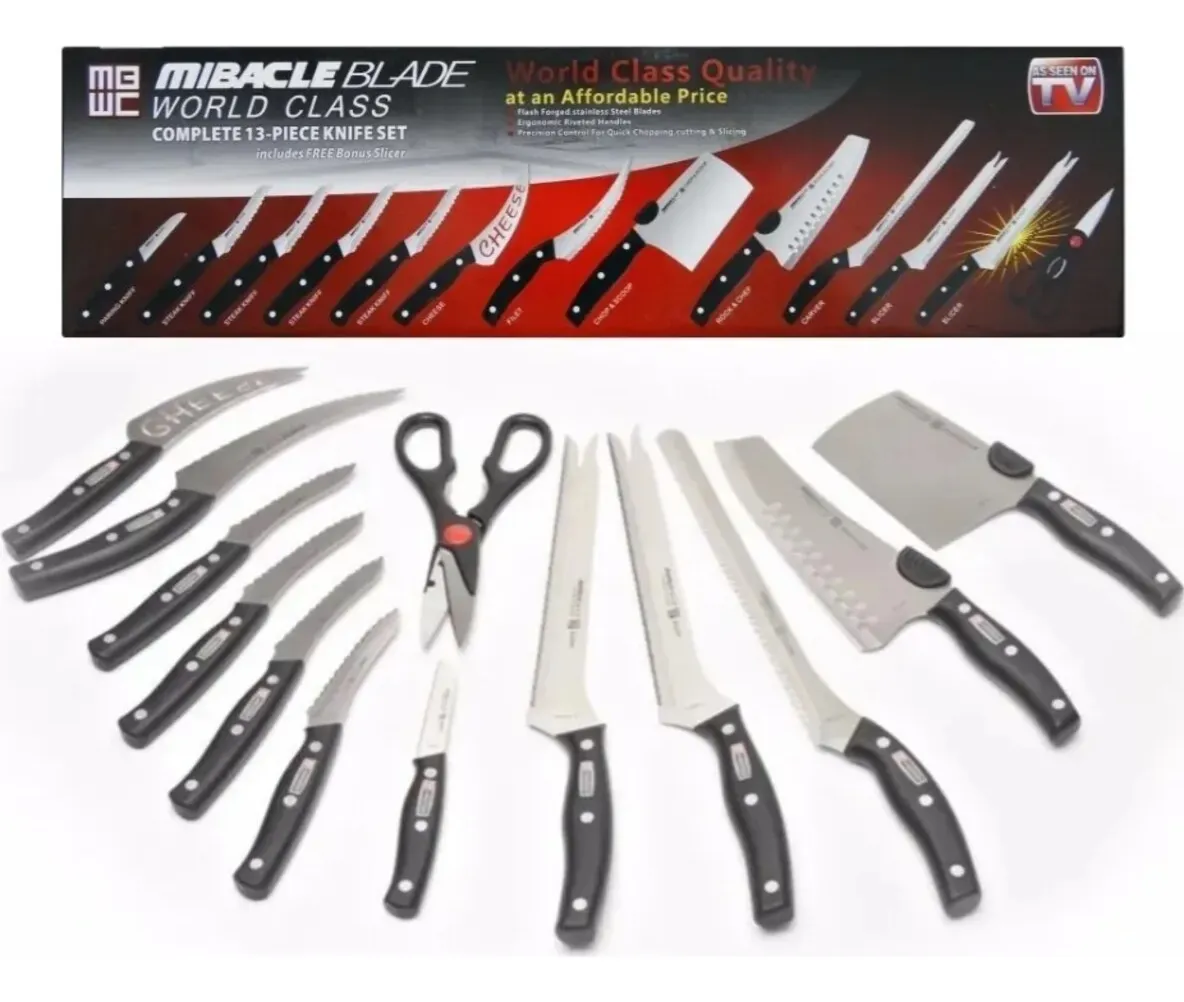 SET DE CUCHILLOS X 13 PIEZAS