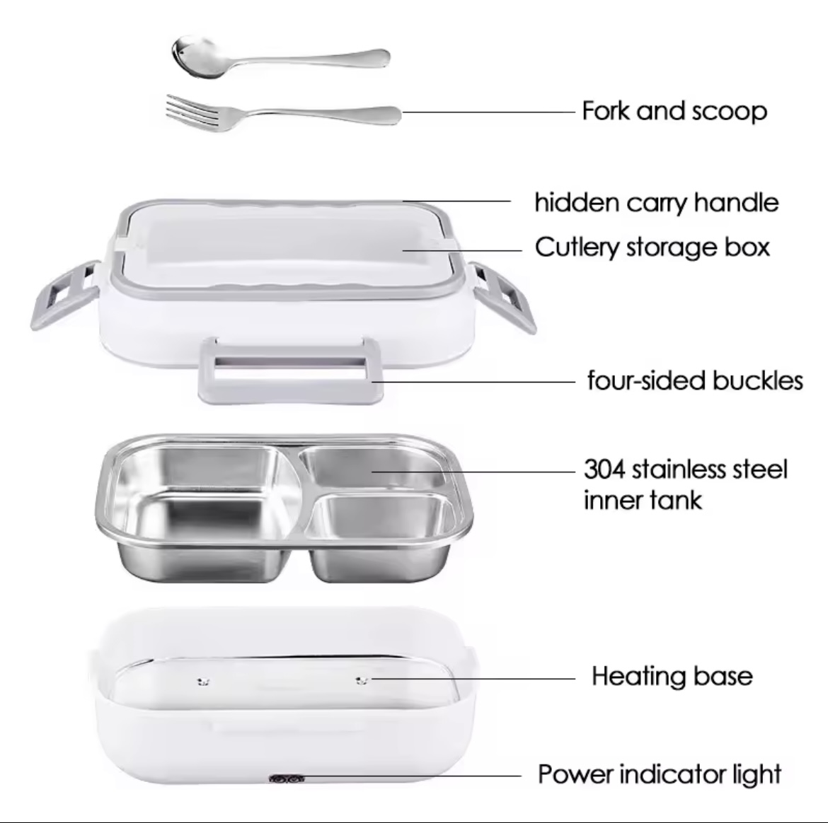 Miniatura 6 de LONCHERA ELECTRICA TERMICA PORTA COMIDA