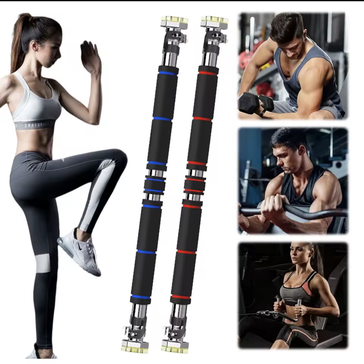 Miniatura 6 de BARRA DOMINADAS PUERTA AJUSTABLE MULTIFU