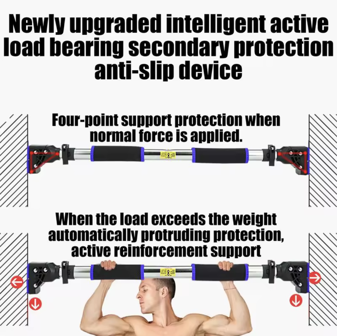 BARRA DOMINADAS PUERTA AJUSTABLE MULTIFU