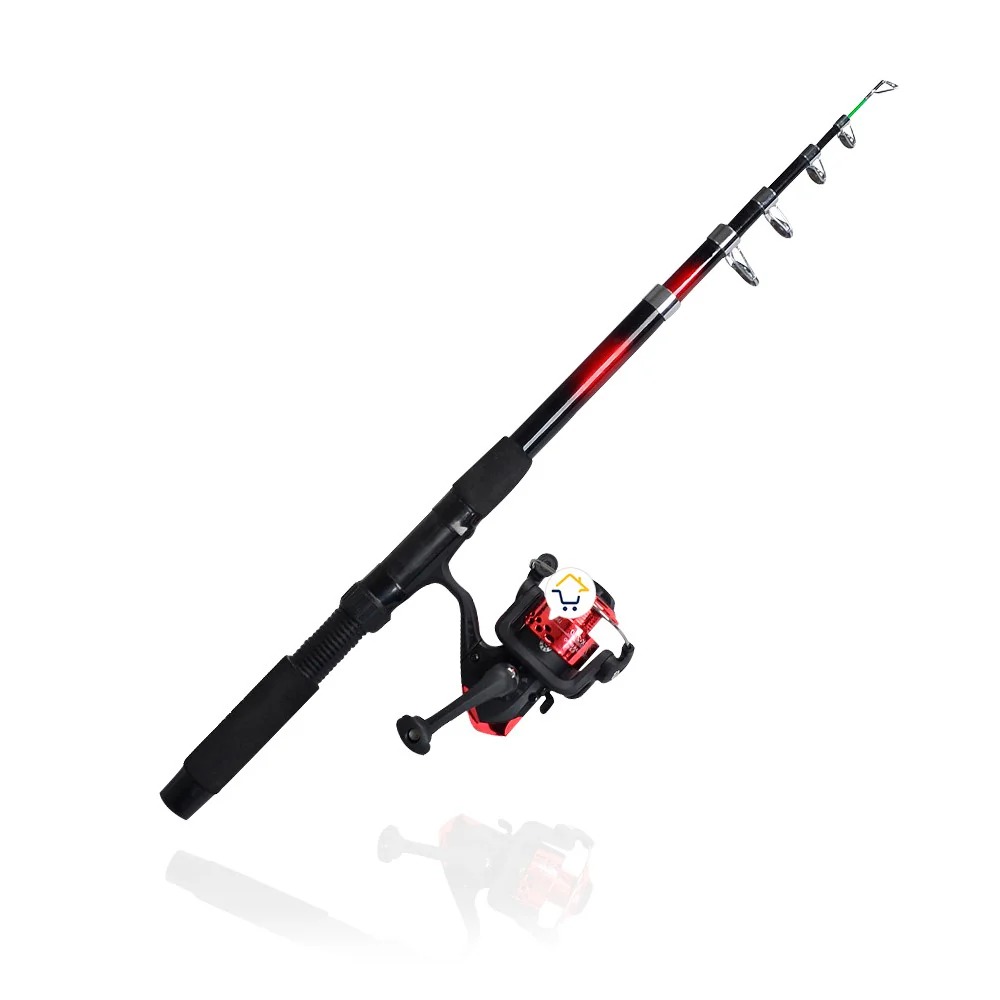 Miniatura 2 de Caña de Pescar Telescópica 2.10M con Car