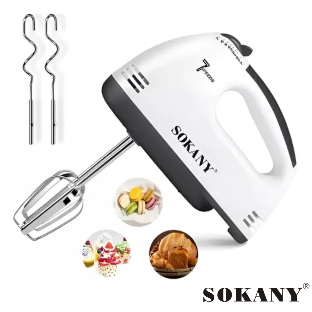 Batidora De Mano Eléctrica Sokany 7 Velo