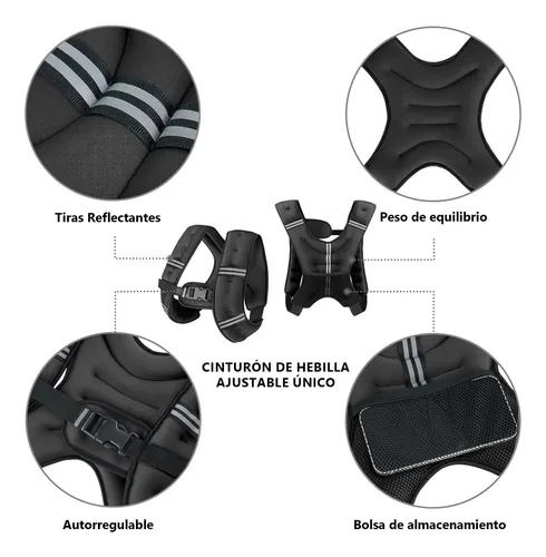 Miniatura 3 de Chaleco Deportivo Con Peso Ejercicio 5kg