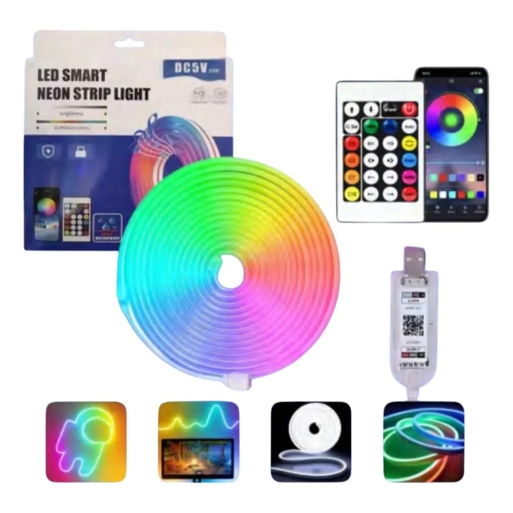 Miniatura 3 de Cinta Led Tira Luces 5 Mts Rgb Neon