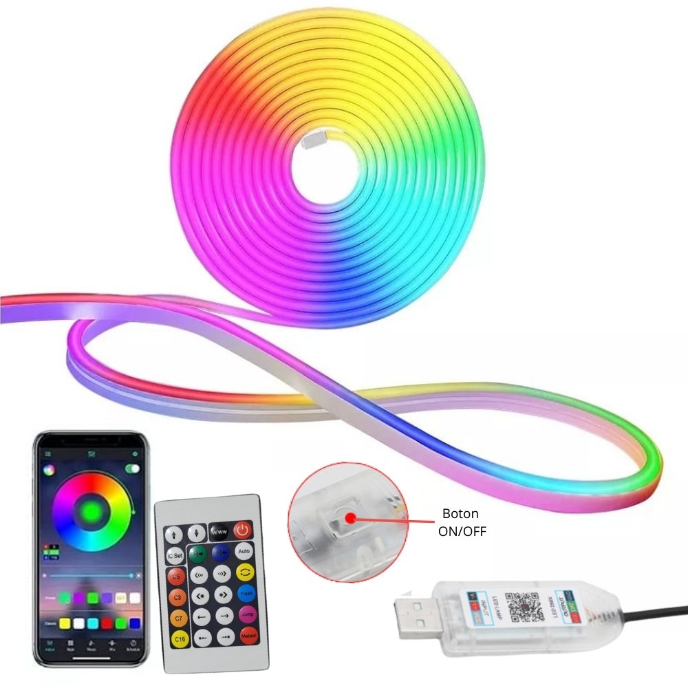 Miniatura 2 de Cinta Led Tira Luces 5 Mts Rgb Neon