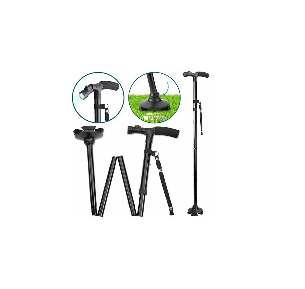 Baston Ortopedico Plegable Con Linterna