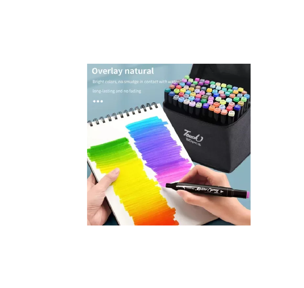 Miniatura 3 de Set Marcadores Doble Punta X 80