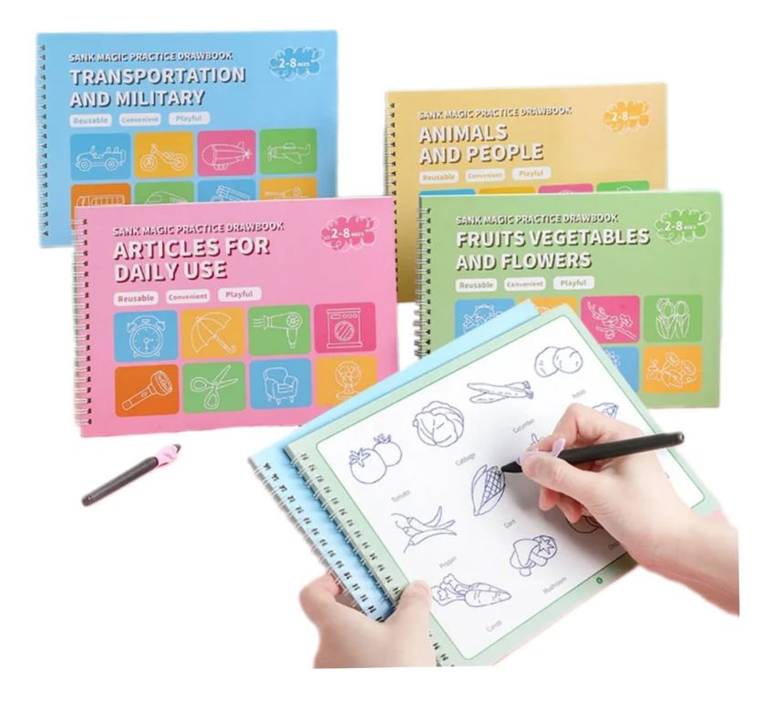 Miniatura 2 de Libros de caligrafía y dibujo x4