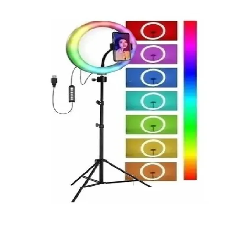 Miniatura 3 de Aro De Luz 26 Cm Con Trípode