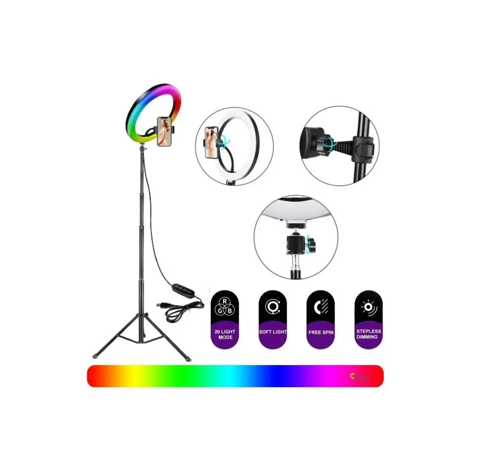 Aro De Luz 26 Cm Con Trípode