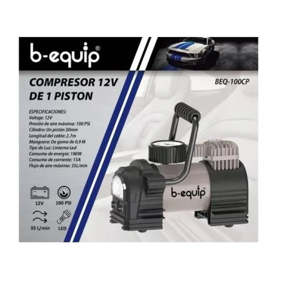 Compresor Aire Llanta 100 PSI Carro Moto