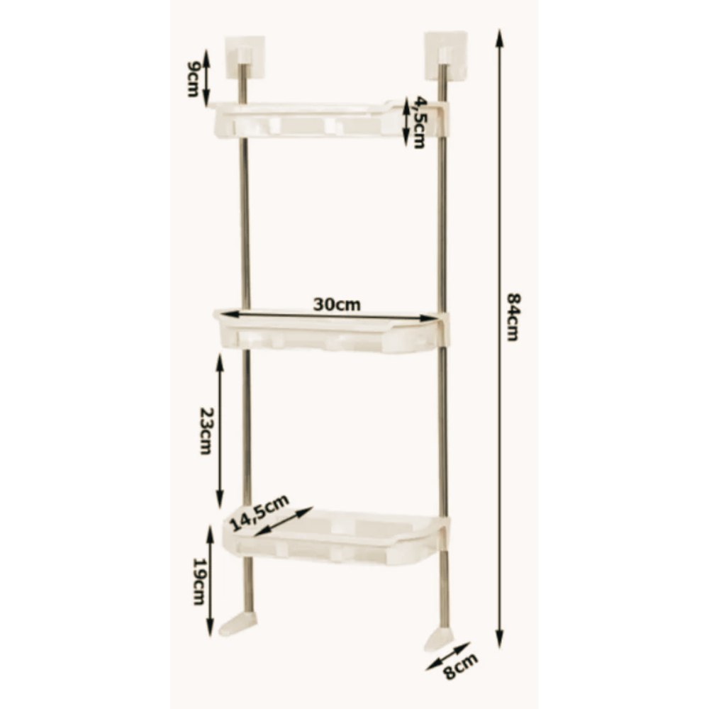 Miniatura 4 de Organizador Estanteria De Baño 3 Niveles