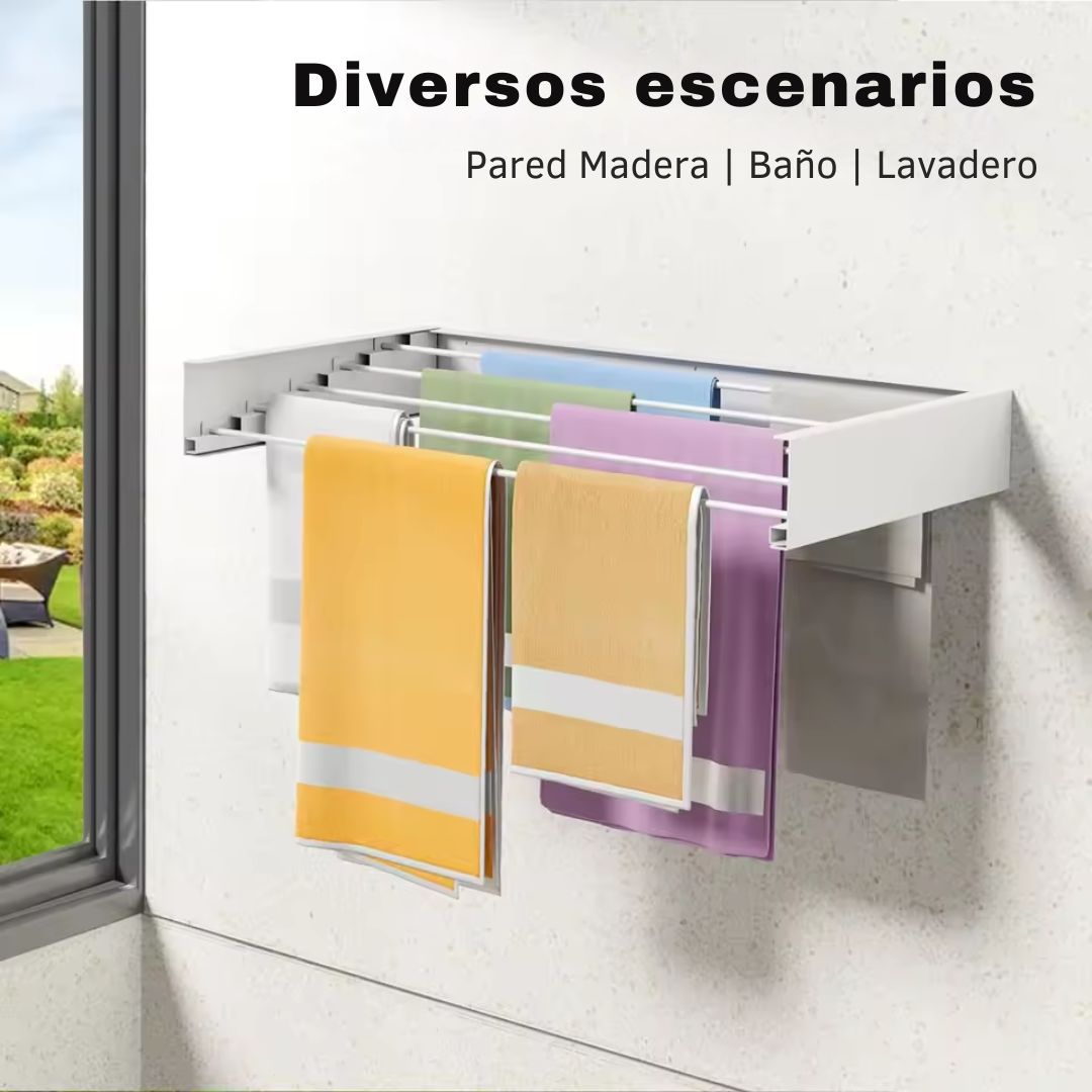 Miniatura 4 de Tendedero de Ropa Para Pared Oculto