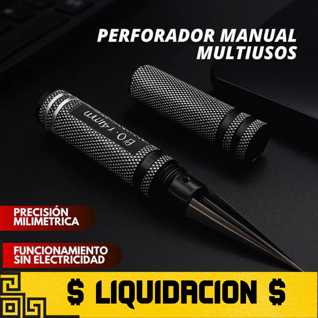 Perforadora manual multiusos